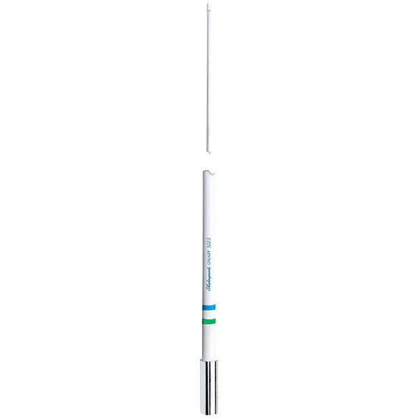 5223-XT – SHAKESPEARE CB Radio Antenna, Monopole Ratchet Mount 8 Foot Length 25 Watt White Fiberglass With 20 Foot RG...